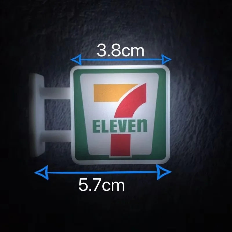 Heißer Convenience Store Kühlschrankmagnet Miniaturmodell Magnetische Anziehung Deko Nachtlicht Atmosphäre Licht Leuchtendes Schild