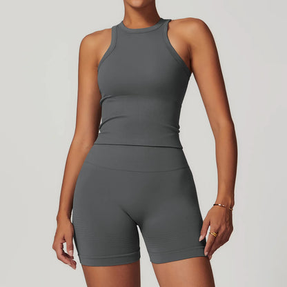 2/3/4PCS Yoga Set Gym Clothes Sportswear Seamless Yoga Suits For Women Fitness Long Sleeved Tracksuits Sports Bra Gym Leggings