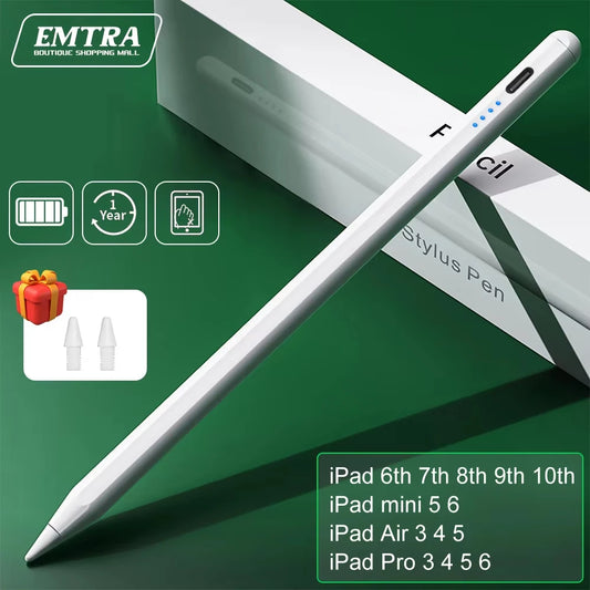 Für iPad Pencil 2 1 mit Handballenabweisung, Leistungsanzeige, iPad Zubehör, iPad 2022 2021 2020 2019 2018 Pro 11 12.9 Air Mini Stylus Pen