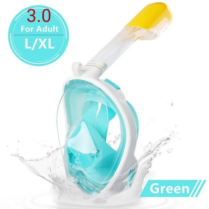 Full Face Diving Snorkel Mask – Anti-Fog Adults & Kids