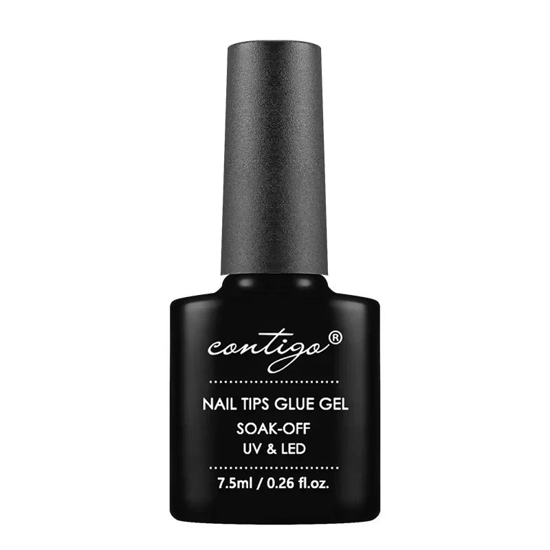 CONTIGO Nail Tips Glue Gel UV LED Glue for False Nails Gellac 7.5ml Manicure Hybrid Gel Nail Polish Multifunction Strong Enamel