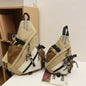 Trendige multifunktionale doppelte Schulter-Rucksack Sportbogen-Fahrrad-Herren-Umhängetasche Funktionelle Arbeitskleidung Brusttasche