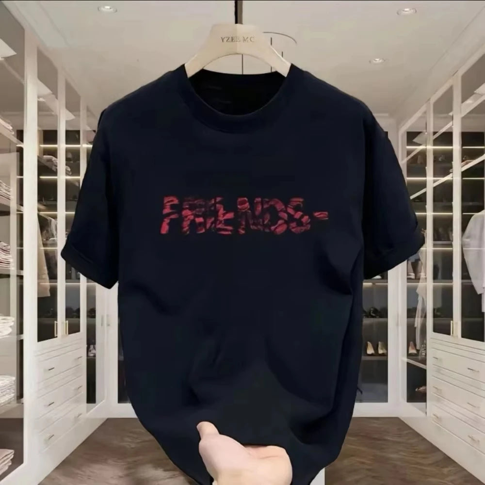 Women's Cotton Slim-Fit Round Neck T-Shirt Summer