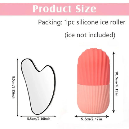 Ice Face Roller & Gua Sha Set | Skin Care Tool