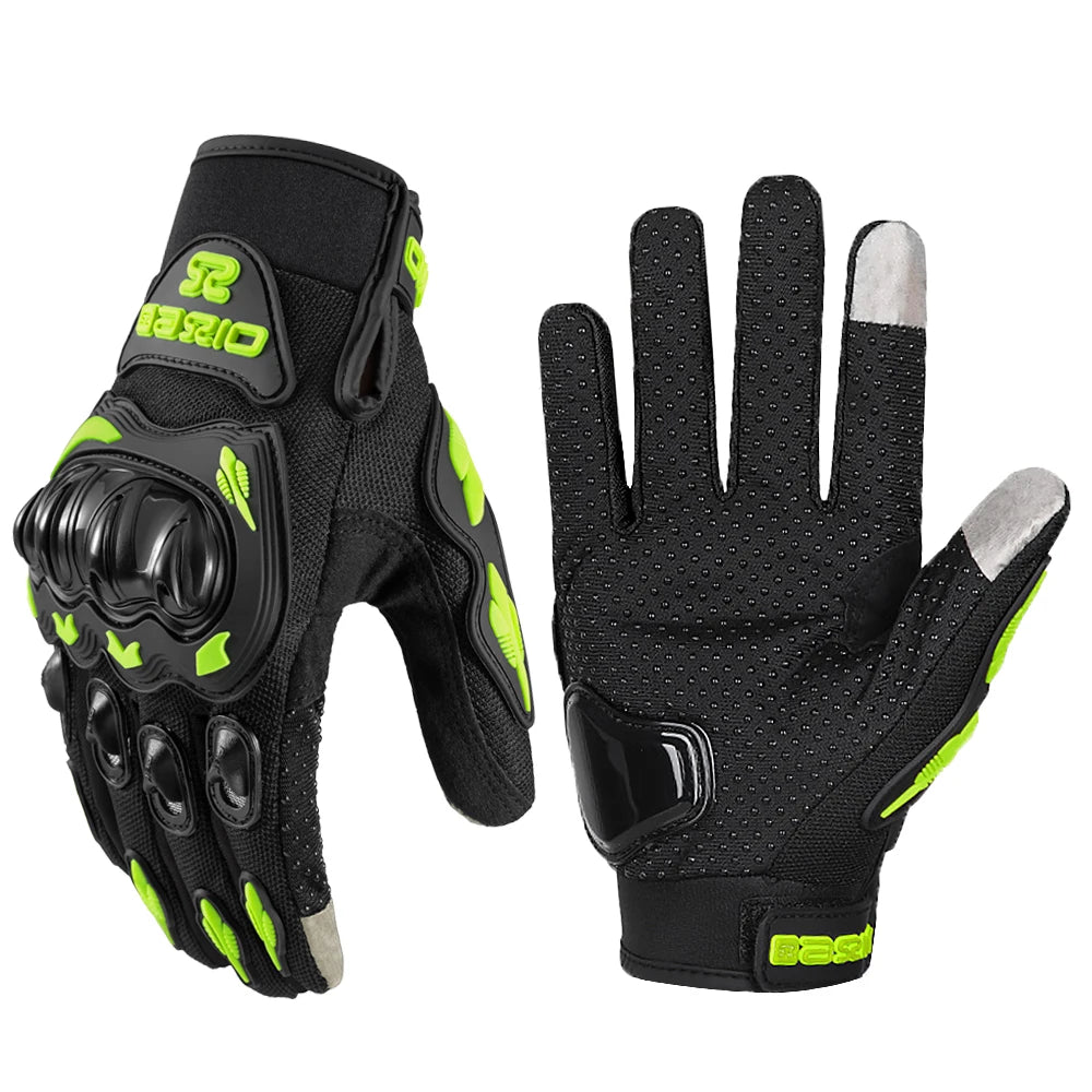 AXIO Summer Motorcycle Cycling Glove Touchscreen Motocross Glove ATV MTB Mesh Breathable Motorbike Glove Wear-resistant Non-slip
