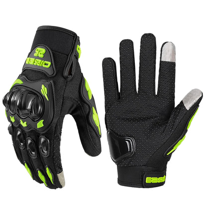 AXIO Summer Motorcycle Cycling Glove Touchscreen Motocross Glove ATV MTB Mesh Breathable Motorbike Glove Wear-resistant Non-slip