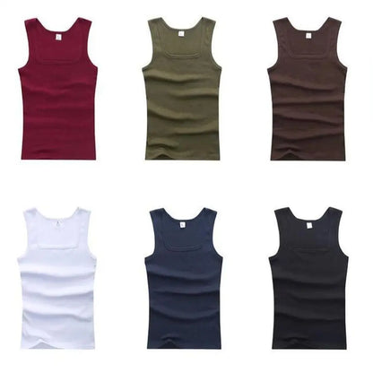 3er-Pack Baumwoll-Herren-Tanktops Ärmellose feste Muscle-Unterhemden Herrenbekleidung U-Ausschnitt Fitnessbekleidung Damen ärmelloses Shirt