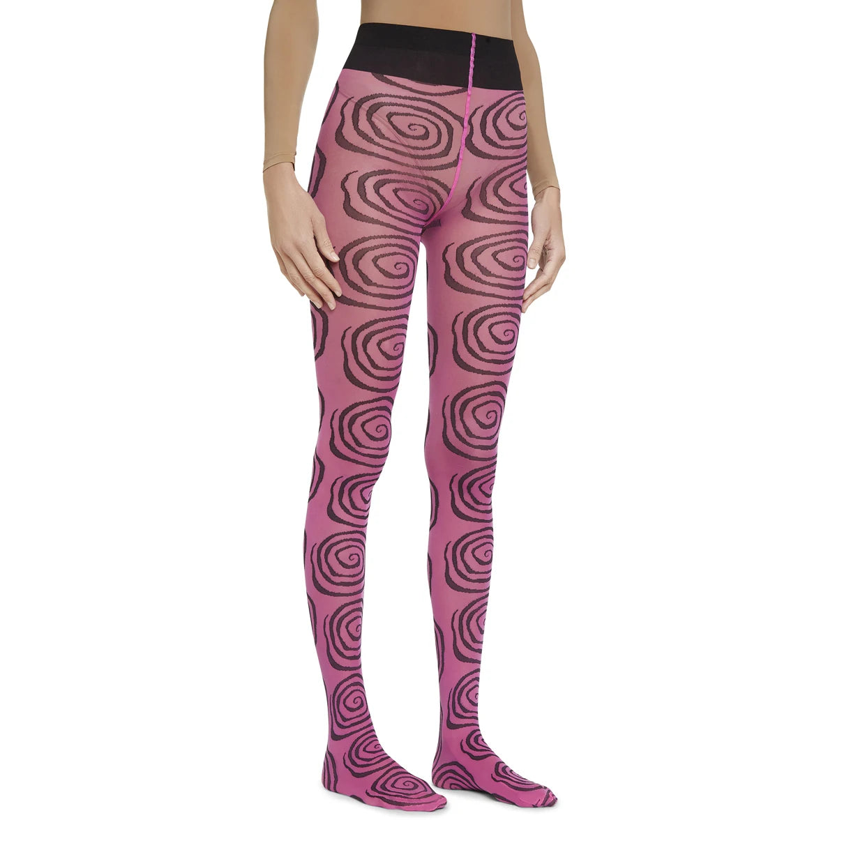 Women Patterned Pantyhose Y2k Aesthetic Tie Dye Sheer Tights Funky Print Hollow Out Mesh Stockings Leggings Grunge Streetwear