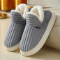 Bebealy Winter Fur Men Slippers Men Shoes Outdoor Nonslip Short Plush Men Slippers Casual Fuzzy House Ankle Men Boots Flat Shoes