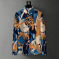 Teglex Men's Wrinkle-Free Color-Block Long Sleeve Shirt