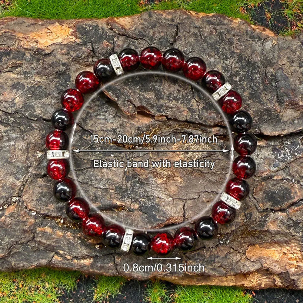 Anti-Angst-Armband im Bohème-Stil mit Perlen, Stressabbau, Beruhigung, Aufrechterhaltung des geistigen Gleichgewichts, Stärkung der Kommunikation