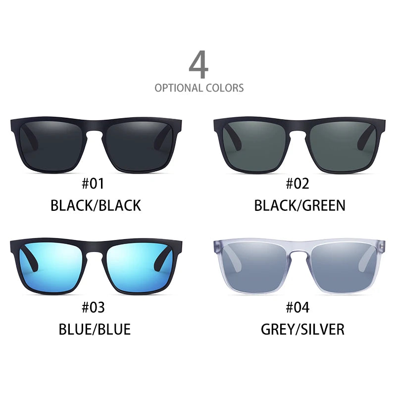 Fashion Square Vintage Polarisierte Sonnenbrillen Männer Frauen Retro Fahr- Angel- Sonnenbrillen UV400 Brille