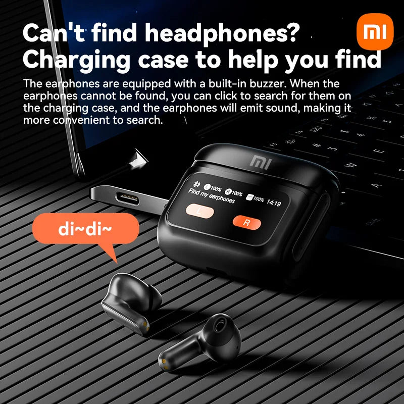 Xiaomi ANC Kabellose Kopfhörer Bluetooth-Ohrhörer Touchscreen AirPods-Steuerung Aktive Geräuschunterdrückung In-Ear-Kopfhörer Integriertes Mikrofon