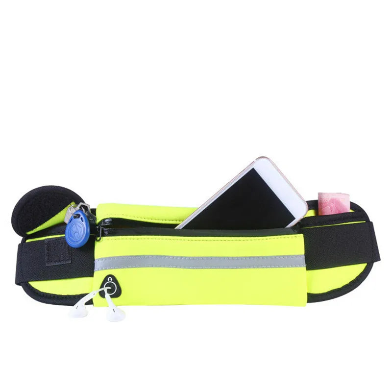 Laufende Gürteltasche Herren Damen Marathon Radfahren Multifunktionstasche mit Wasserflasche Wasserdichte Handytasche Unisex Hüfttasche