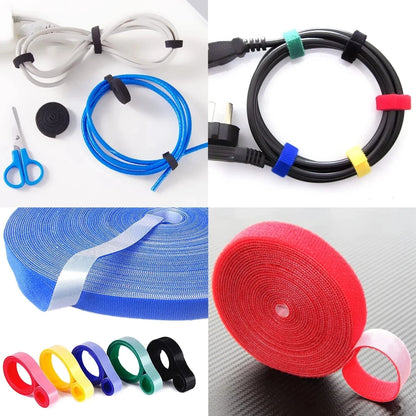 Cable Organizer Wire Winder Tape 1M/5M - Cord Ties