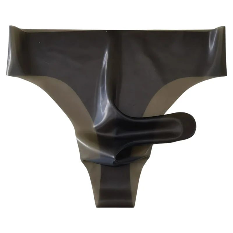 Modern black chair with a unique design on a white background