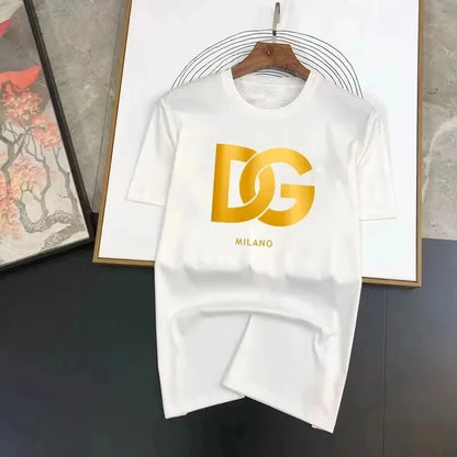 2025 New Hot T-shirt Summer New High-quality Pure Cotton Breathable Letter Printing T-shirt Fashion Designer Matching Top soft