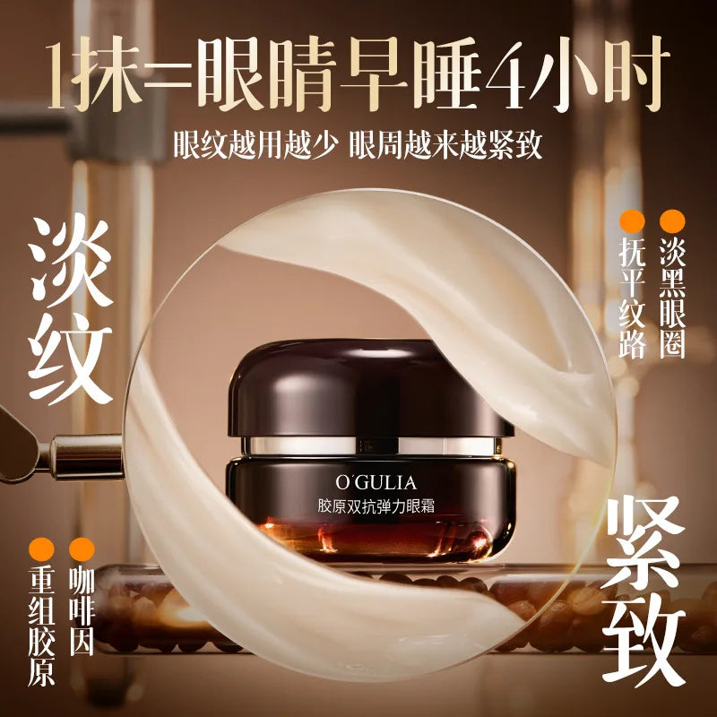 Kollagen-Anti-Falten-Anti-Aging-Elastische-Augencreme verbessert Schwellungen, reduziert Tränensäcke, Augenringe, reparierende Cremes
