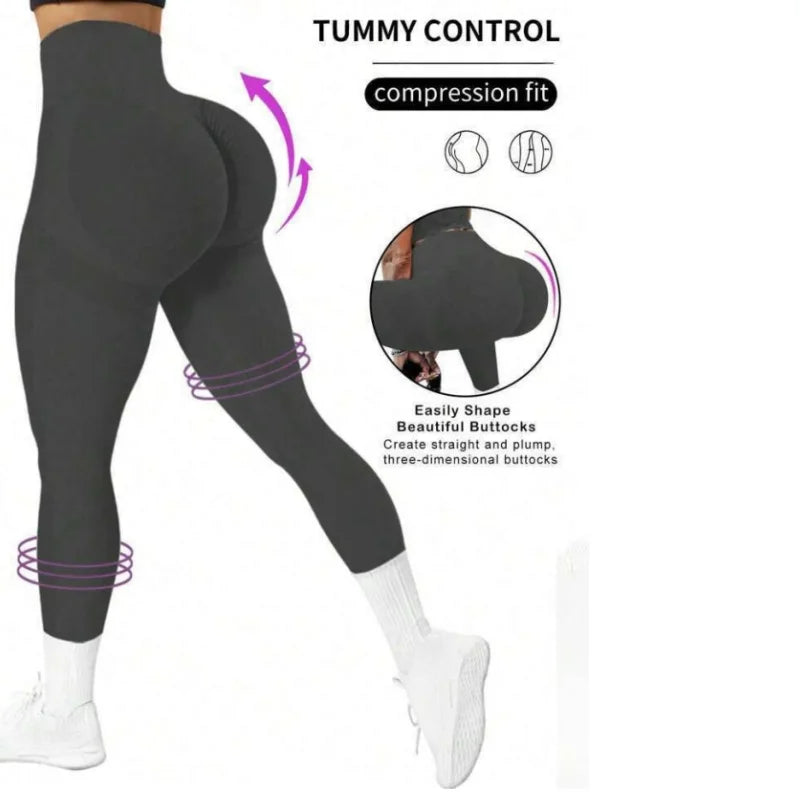 Seamless High Waist Yoga Capri Pants | Multi-Color