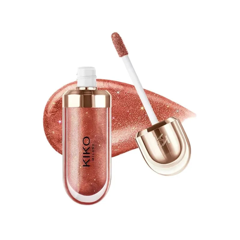 KIKO 3D Hydra Lipgloss Mirror Lip Glaze Shimmer Moisturizing Pearlescent Color Liquid Lip Gloss Plump Glossy Non Stick Cup Balm
