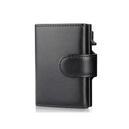 Rfid Mikrofaser Leder Herren Geldbörsen Mode Kartenhalter Dreifach Geldbörse Geldbeutel Smart Schlank Dünn Münzfach Portemonnaie