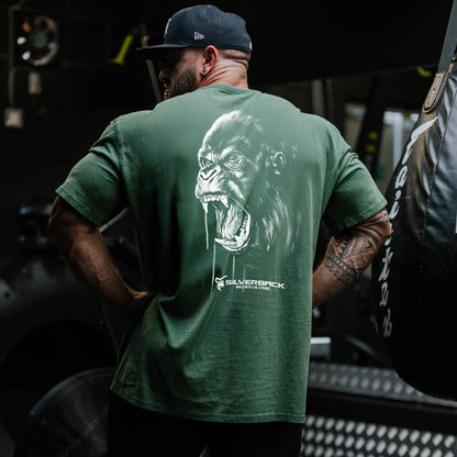SILVERBACK Men's Oversized Cotton Gym Wear Tee-Shirt