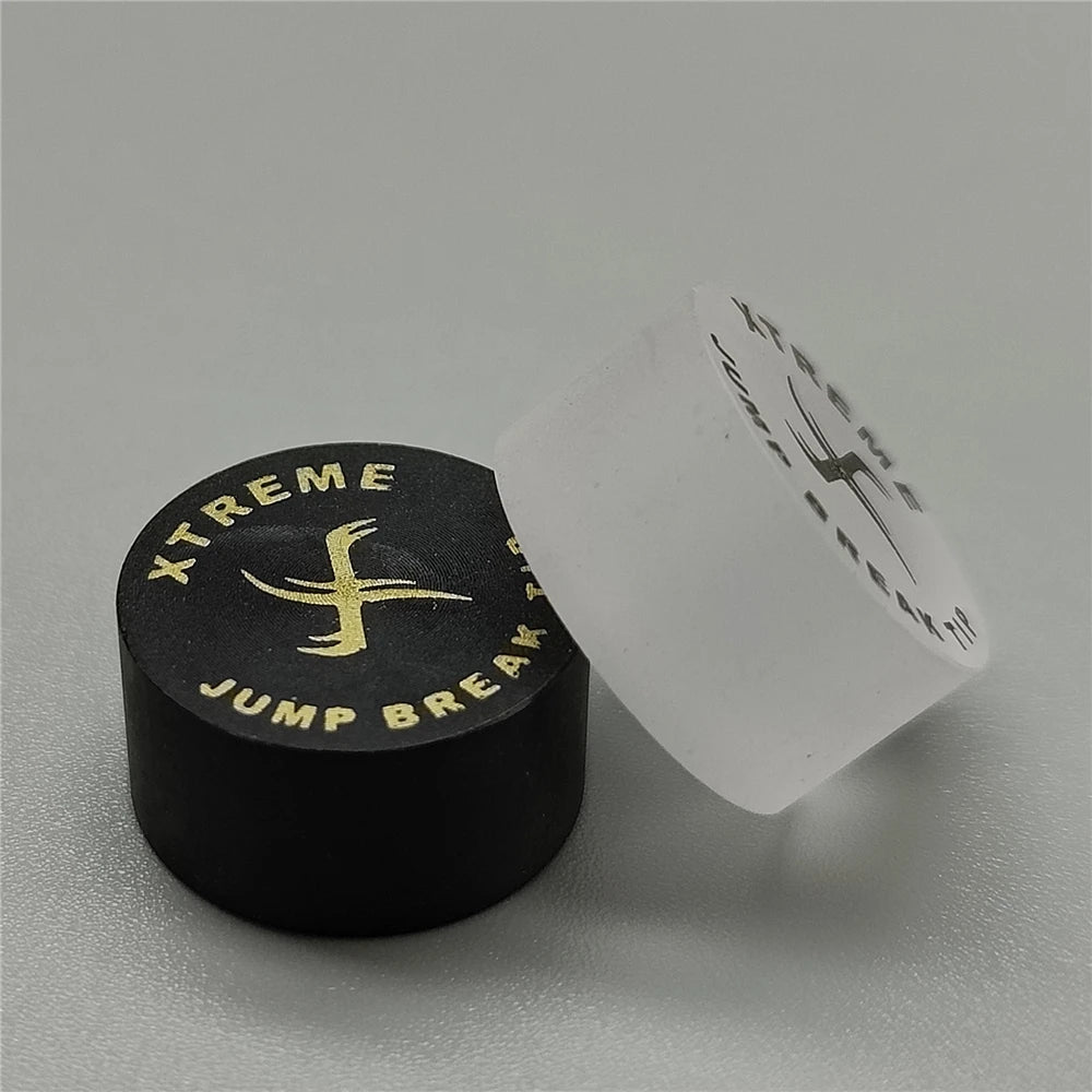 Xtreme Clear & Black BulletProof Break Jump Tips 14mm USA Break Jump Cue tips Super Hard Break & Jump tips Billiard Accessories