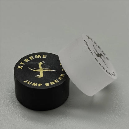Xtreme Clear & Black BulletProof Break Jump Tips 14mm USA Break Jump Cue tips Super Hard Break & Jump tips Billiard Accessories