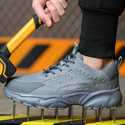 Breathable Mesh Safety Shoes Lightweight Work Sneakers