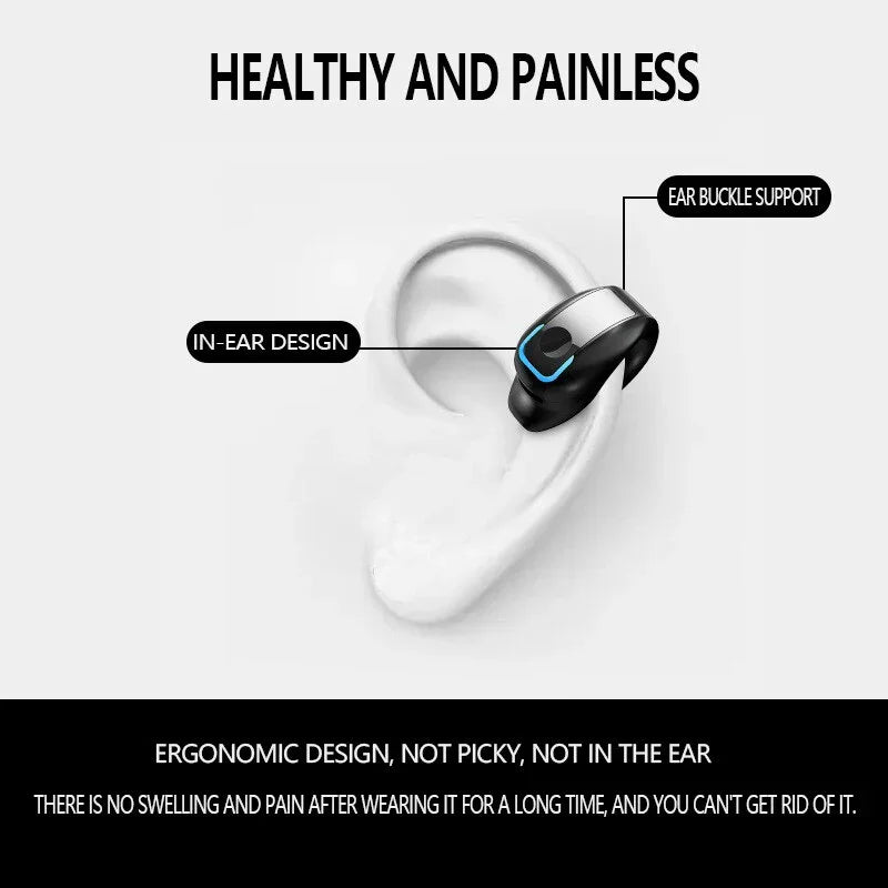 Bone Conduction Bluetooth Headset Clip Sport Earphone