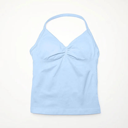 NCLAGEN Impact Longline Trägertop Sport Yoga Weste Damen Fitness Tank Top Gym Schöner offener Rücken BH Laufen Workout Neckholder
