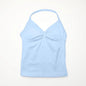 NCLAGEN Impact Longline Trägertop Sport Yoga Weste Damen Fitness Tank Top Gym Schöner offener Rücken BH Laufen Workout Neckholder