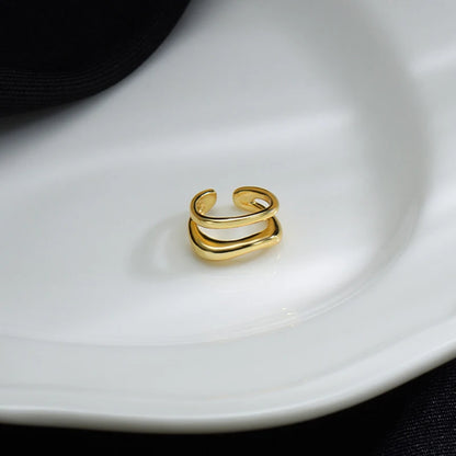 Punk Unregelmäßige Geometrische Ohrmanschetten Ohrringe für Frauen Nicht-Piercing Metall Ohrclip Ohrring Gefälschter Knorpel Mode Schmuck Party