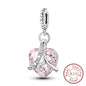 Hot Sale 925 Sterling Silve Charms Beads Forever Love Heart Sister Family Life Charms Dangle For Bracelet Woman Jewelry Gifts