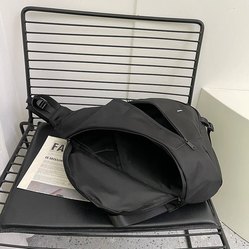 Brusttaschen für Herren, große Kapazität, Herren-Brusttasche, lässige Reise-Umhängetasche, Nylon-Aufbewahrungs-Schultertasche, Studentenrucksäcke