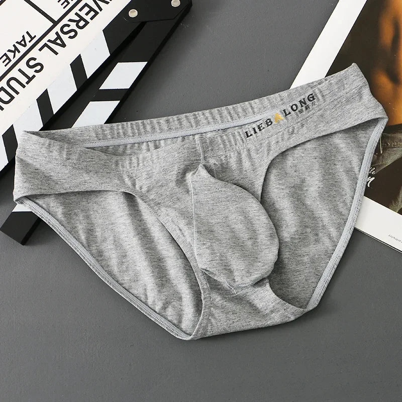 Men's Cotton Bulge Pouch Briefs Breathable Sport