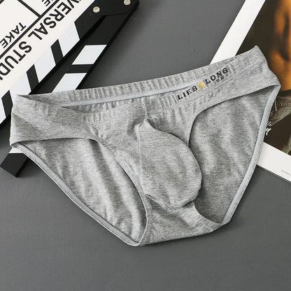 Men's Cotton Bulge Pouch Briefs Breathable Sport