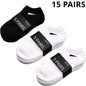 5/10 /20/30 Pairs Unisex Casual Plain Color Boat Socks Thin Breathable Comfy Anti Odor Sweat-absorbing Ankle Socks For Men Women