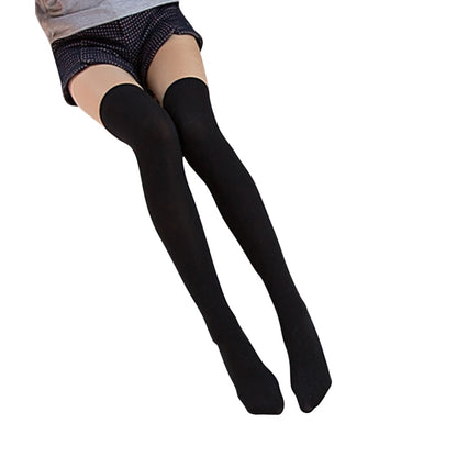 Sexy Striped Thigh High Socks for Women | Over Knee Nylon Stockings & Leg Warmers