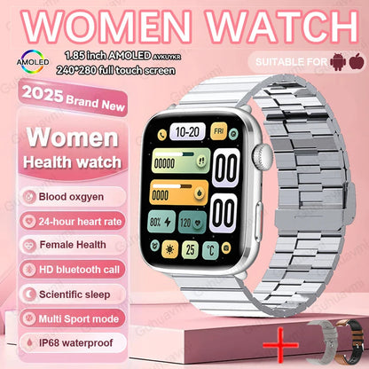 2025 New For Xiaomi Women AI Smart Diagnosis Smart Watch HRV+PPG Blood Pressure Blood oxygen Health monitor IP68 NFC Smartwatchs