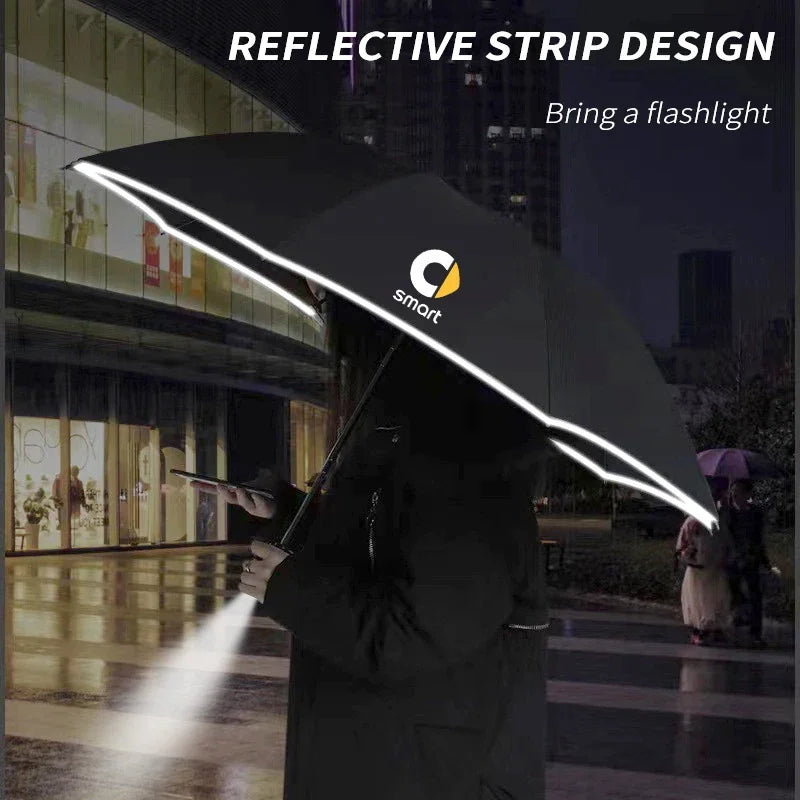 For Smart Eq Fortwo Forfour 453 451 452 450 454 Roadste Car Fully Automatic Reflective Sun Umbrella Folding Sunshade Accessories
