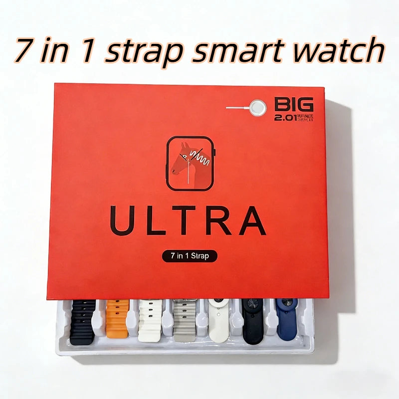7-in-1-Armband Smartwatch unterstützt magnetisches Laden, Bluetooth-Anrufe, Gesundheits- und Fitness-Tracking, DIY-Zifferblätter für Herren und Damen