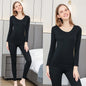1 Set Warme Thermo-Unterwäsche Sexy Damen Intimate Long Johns Frauen Geformte Sets Weibliche Mittelkragen Thermische Formende Kleidung
