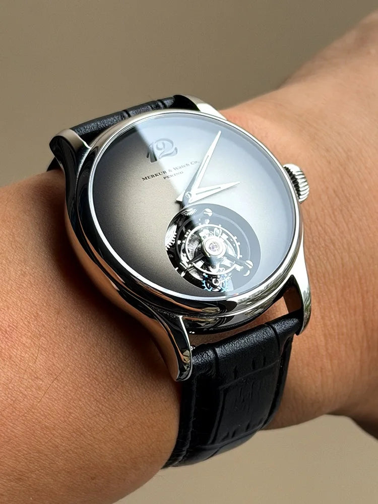 100% Tourbillon Watch Sapphire Watch Mechanical Wristwatches Waterproof 42mm
