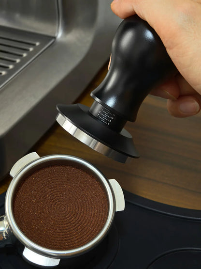 Kaffeetamper 58mm 54mm 51mm Ripple Base Leveling Konstanter Druck Kalibrierte Federbelastete Barista Werkzeuge Espresso Zubehör