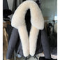2025 MAOMAOKONG White Duck Down Jacket Winter Women Warm Loose Coat Natural Real Fox Fur Collar Thick Luxury Outerwear parkas
