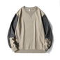 2025 Neues Herren Freizeit Sweatshirt Hoodie Männer Harajuku Streetwear Pullover Männlich Patchwork Locker O-Neck Mode Hip Hop Hoodies