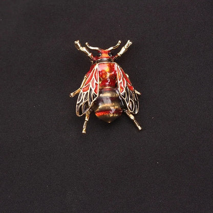 Emaille Hummel Broschen Damen Legierung Gelbe Biene Insekt Brosche Feiertagsgeschenk Broschen Bankettnadeln