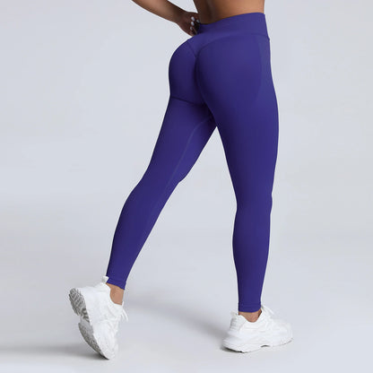 VEQKING Scrunch Butt Women Yoga Pants Seamless Sports Leggings Low Waist Gym Fitness Tights Quick Drying Fall Warm Workout Pants