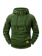 2025 Autumn/Winter Men's Hoodie Fashion Casual Sports Hoodie Retro Harajuku Long Sleeve Zipper Multi Pocket Loose Street Wear